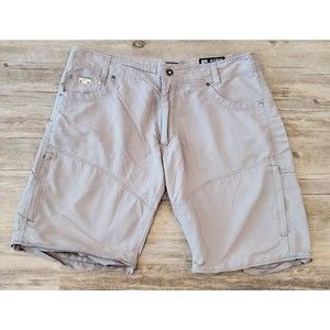 KUHL Liberator Stealth Convertible Hiking Shorts 8" Inseam Mens Sz 36 No Legs